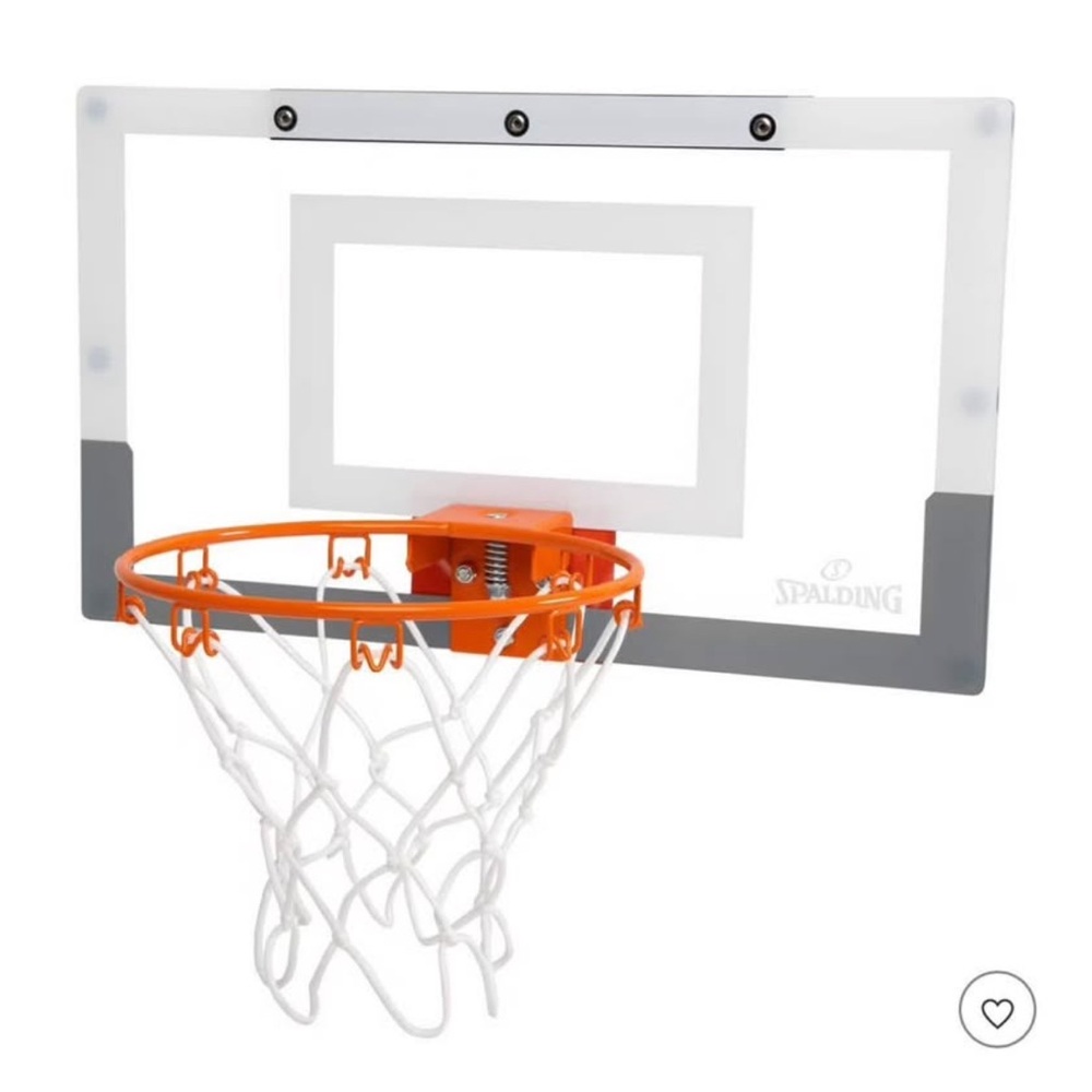 Orange and White Basketball Hoop
